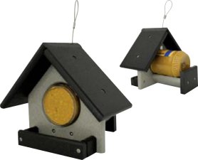 A display of the featured Peanut Butter Feeders