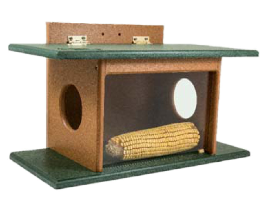 Squirrel House Feeder Green Meadow Birdhouses And Feeders